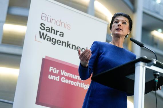 Pressekonferenz vom Bündnis Sahra Wagenknecht