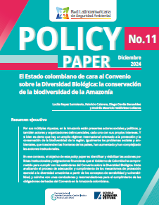 Policy Paper 11 - El Estado colombiano de cara al Convenio sobre la Diversidad Biológica: la conservación de la biodiversidad de la Amazonía