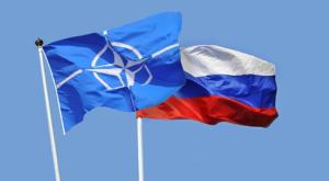 Russland-NATO Fahnen klein