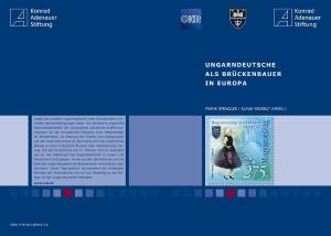 Cover des Tagungsbandes Ungarndeutsche als Brückenbauer in Europa