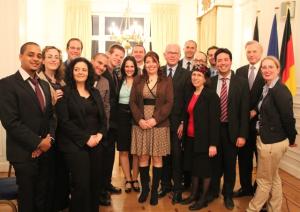 Representatives from various Israeli ministries and from the City of Tel Aviv-Jaffo met with the Chairman of the Konrad-Adenauer-Stiftung, Dr. Hans-Gert Pöttering (photo: Nadine Mensel)