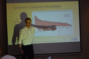 Max Walter, Executive Director CDA, presents the findings of "Powering Uganda's Transformation".