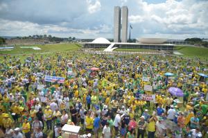 Demonstrationen gegen Korruption am 4. Dezember vor dem Parlament in Brasília