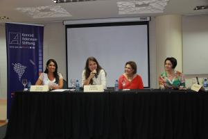 Thelma de Oliveira, Marina Caetano, Solange Jurema e Nancy Thame