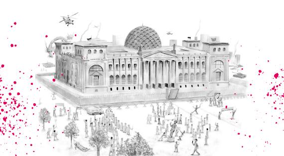 Illustration des Reichstagsgebäudes