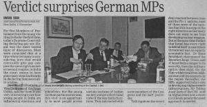 Berichterstattung in "The Statesman"