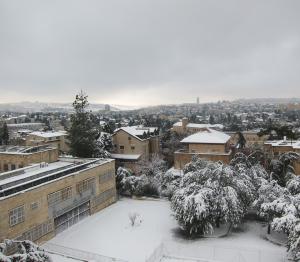 Jerusalem, 13. Dezember 2013: Blick von Abu Tor aus auf die German Colony, wo die KAS Israel ihr Büro hat