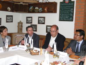 Almuerzo de Trabajo de la KAS y ABCP en el 26 de septiembre 2012.