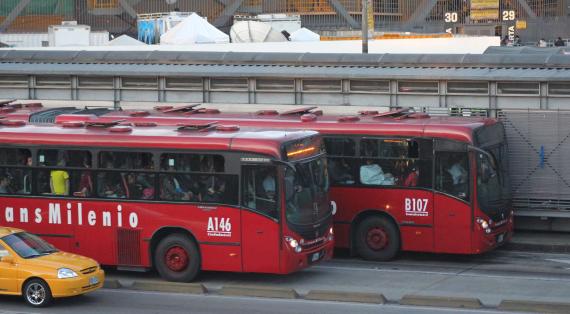 Transmilenio-Busse in Bogota