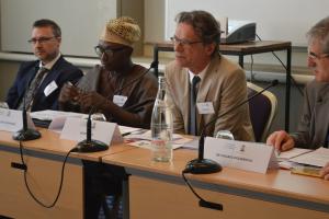 Panel 1: Norbert Voelker, Adetunji Ojo Ogunyemi, Ralph Sina, Valerio Ricciardelli