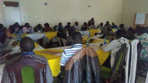 Participants during one of the plenary sessions