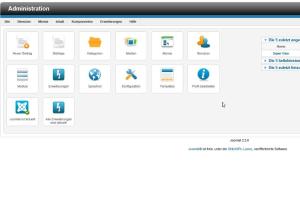 Screenshot Jooma 2.5 Backend