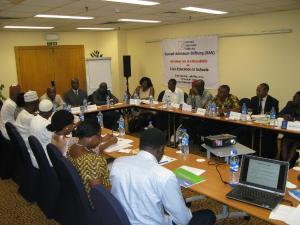 Guests of the roundtable discussion "Civic Education in Schools" on 19 May, 2015 in Abuja.