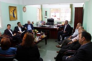 Meeting with representatives of the Christian community in Gaza.