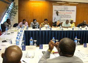 A strategic planning workshop of Konrad-Adenauer-Foundation Nigeria in attendance of the partners of the foundation in Nigeria held on 20, 21 November, 2014 in Nigeria's capital Abuja.