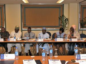 A roundtable discussion on the topic "Free media in a free society - reality or illusion in Nigeria" on 30 September, 2014 in Nigeria's capital Abuja.