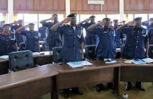 Participants of the training of the NSCDC in Calabar in August, 2014.