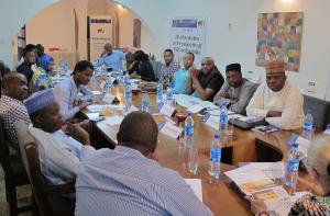 Roundtable discussion on the influence of media reports and the activities of civil society organizations on politicians on 22 July, 2014 in the office of Konrad-Adenauer-Foundation in Abuja, Nigeria.