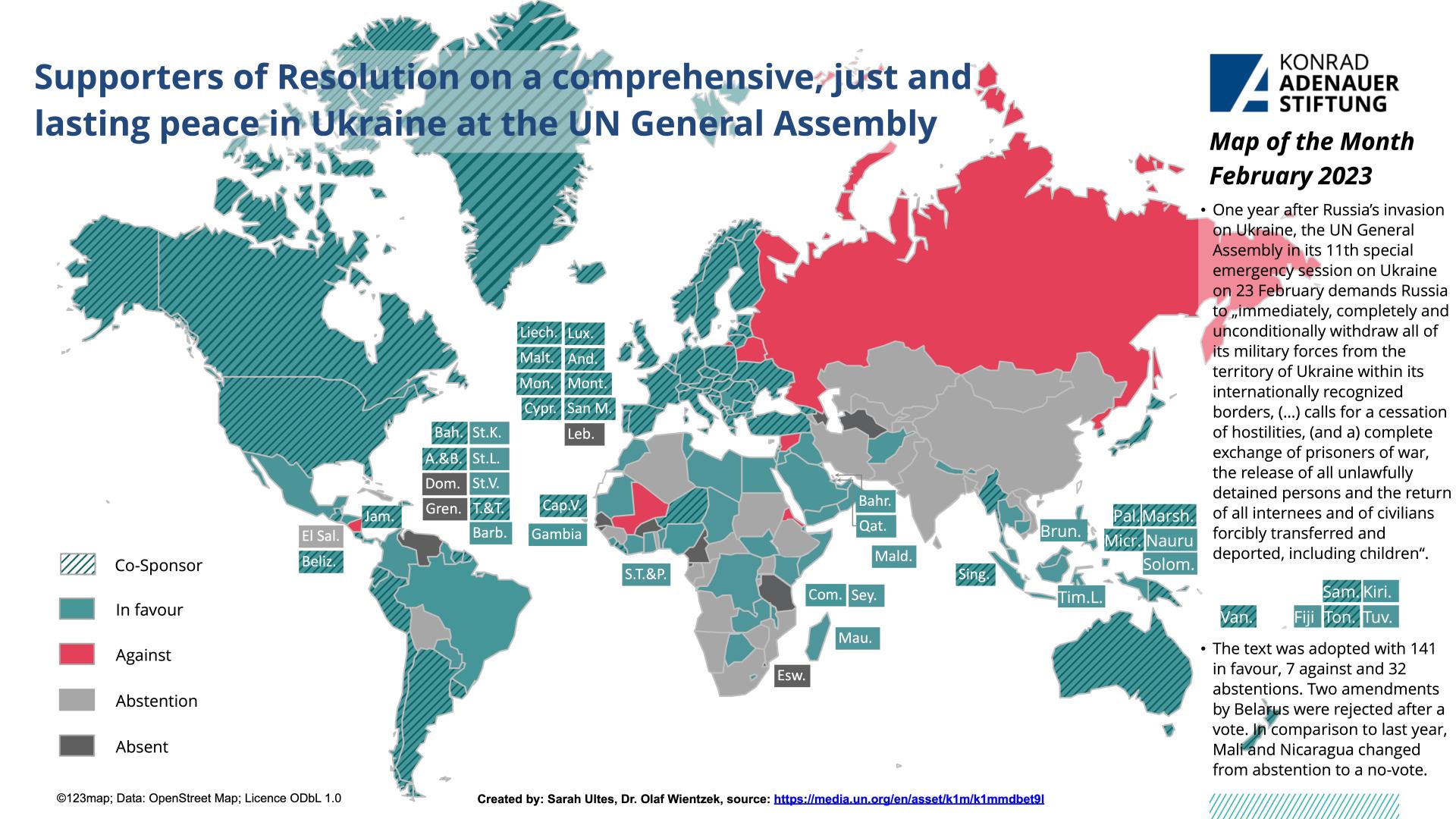 Resolution On A Comprehensive, Just And Lasting Peace In Ukraine At The ...