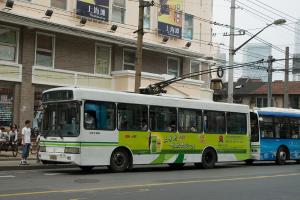 Elektro-Bus in Shanghai