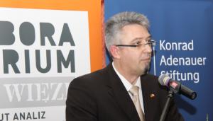 Stephan Raabe, Leiter der Konrad Adenauer Stiftung in Polen, Warschau 08.04.2011