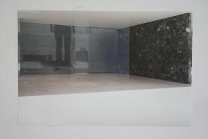 Peter Welz, Barcelona Pavillon, Casa Malaparte, 2011, Collage, Lambda Photodruck, 100 x 140