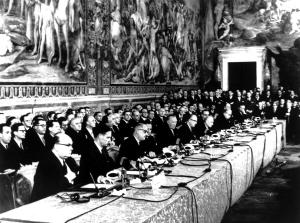 Unterzeichnung der Römischen Verträge am 25. März 1957