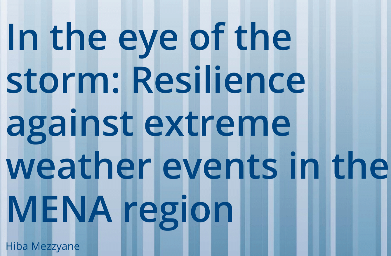 Paper_Resilience against extreme weather events in the MENA region-01 (2)