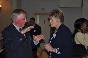 Left-hand: Dr. Kobus Gerber, Dutch Reformed Church, Right-hand: Teresa Conradie, Motla Conradie INC.