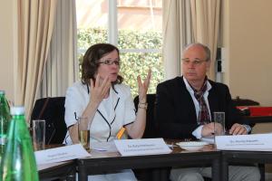 Dr Katja Pohlmann (CDU/CSU Parliamentary Caucus) and Dr Georg Kippels (Member of the German Bundestag) at the KAS-GPPi Workshop 14.-15. August, 2014