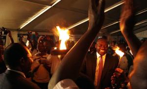 Lighting and Presentation of the Democracy Torch